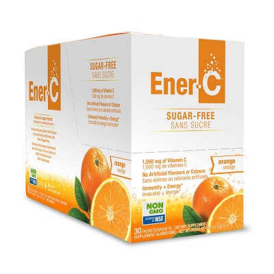 Ener C Orange Sugar Free 1000mg Vitamin C 30 Sachets